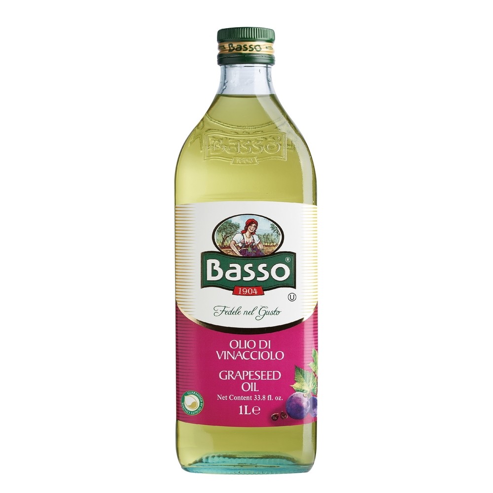 【BASSO巴碩-買1送1-效期2023.12.14】義大利純天然葡萄籽油 1L x 共2瓶